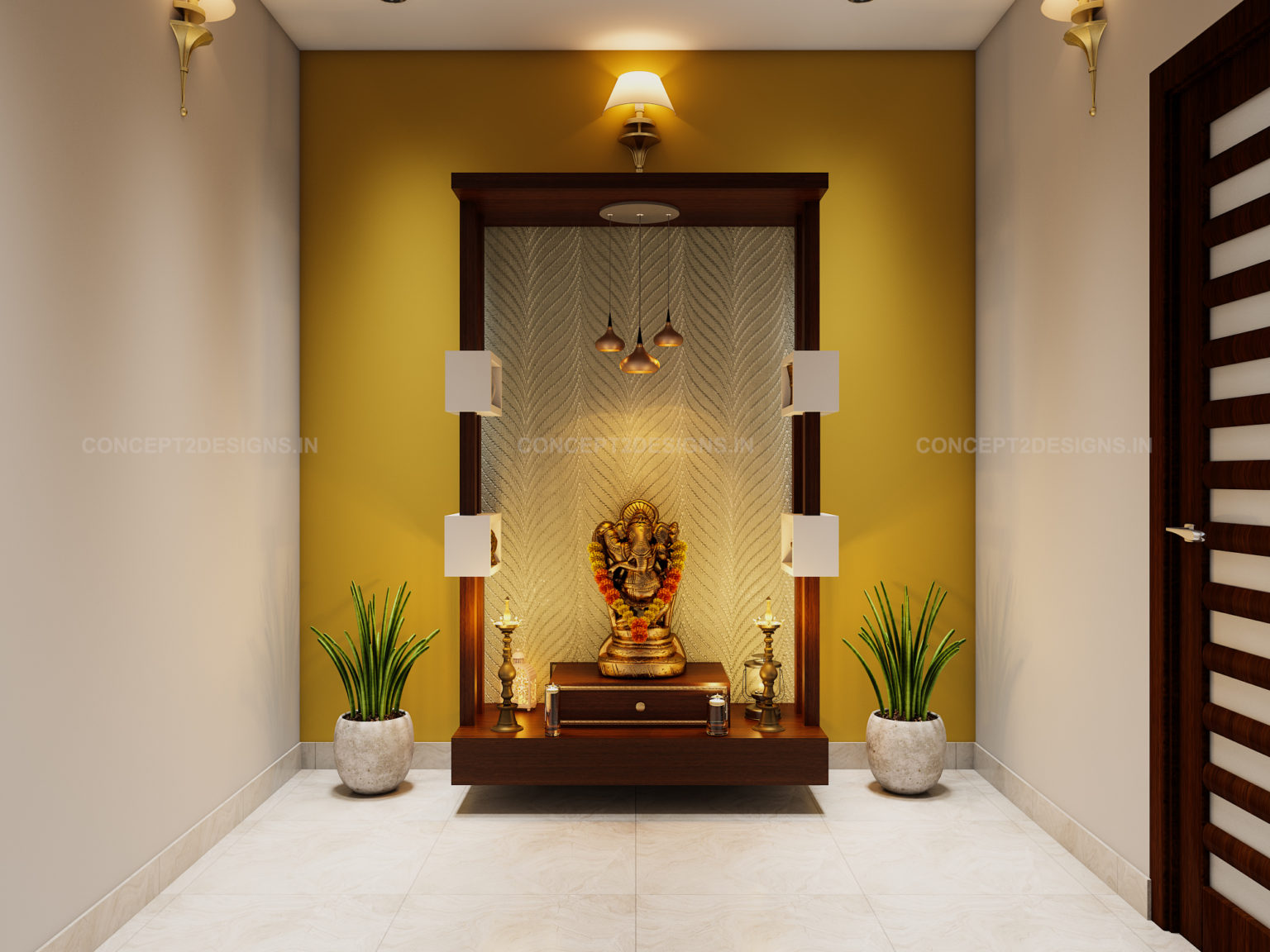 Add A Beautifully Pooja Unit In Your Home Interior Designers In Bangalore