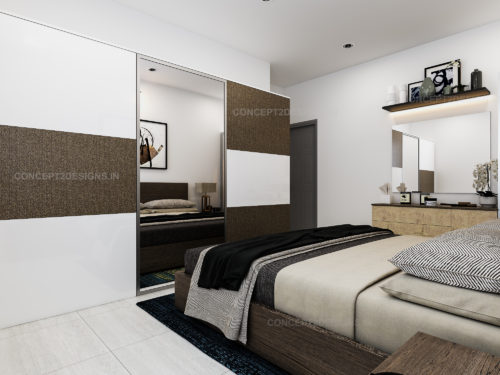 Built-in bedroom cupboards